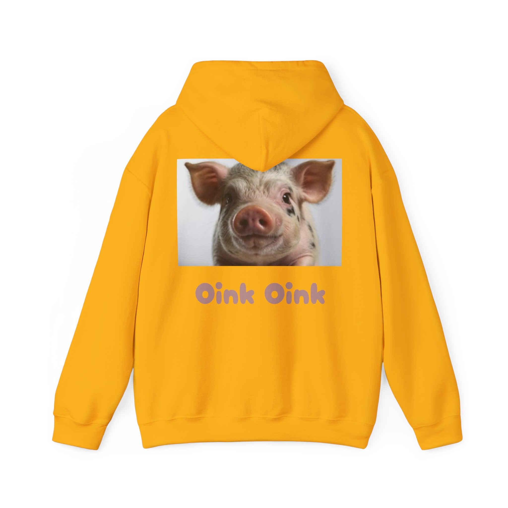 Smiling Pig Photo Hoodie — Cute Farm Animal Graphic Sweatshirt