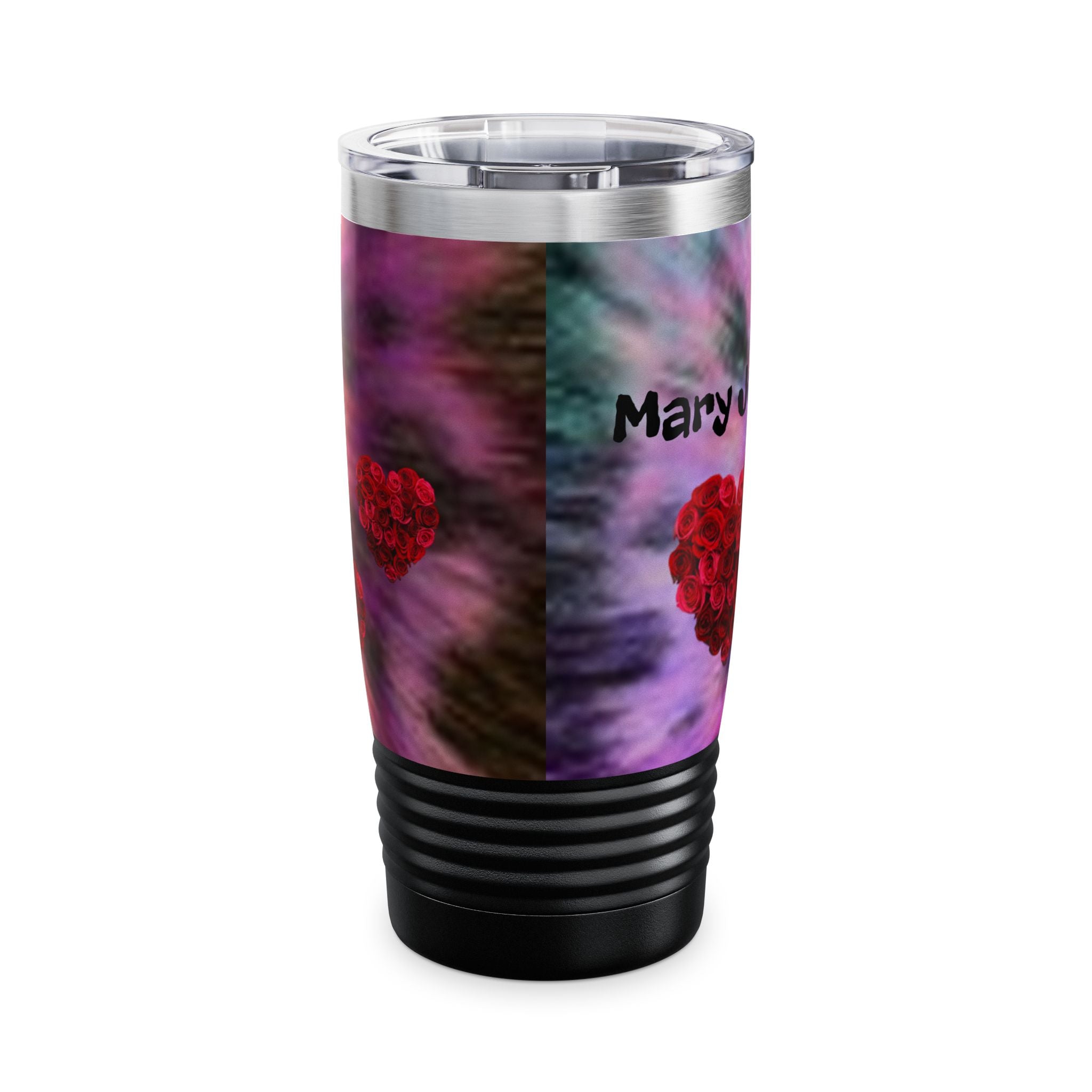 Mary Jordan Tumbler — Custom 20oz Ringneck Travel Mug with Name & Heart Design