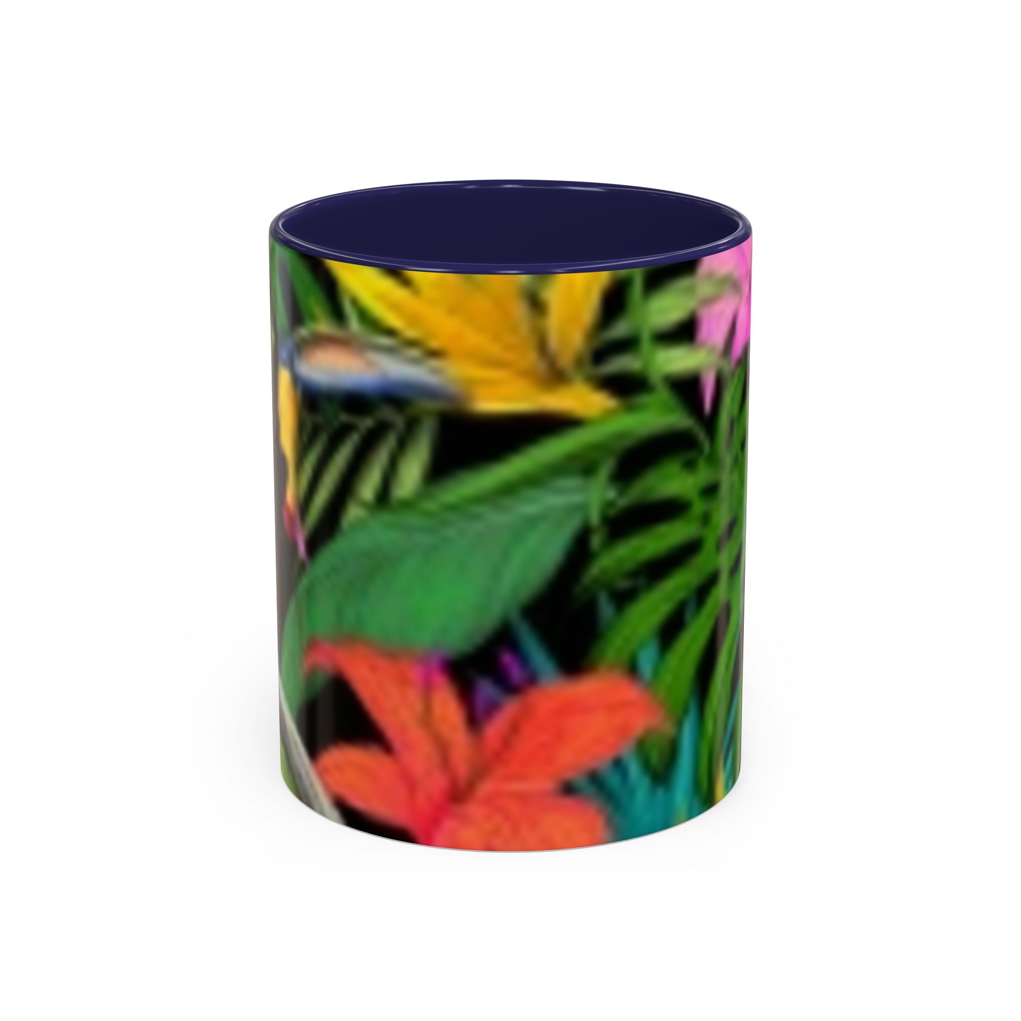 Tasse à café fleurs tropicales — Tasse d'accentuation paradis coloré (325/444 ml)