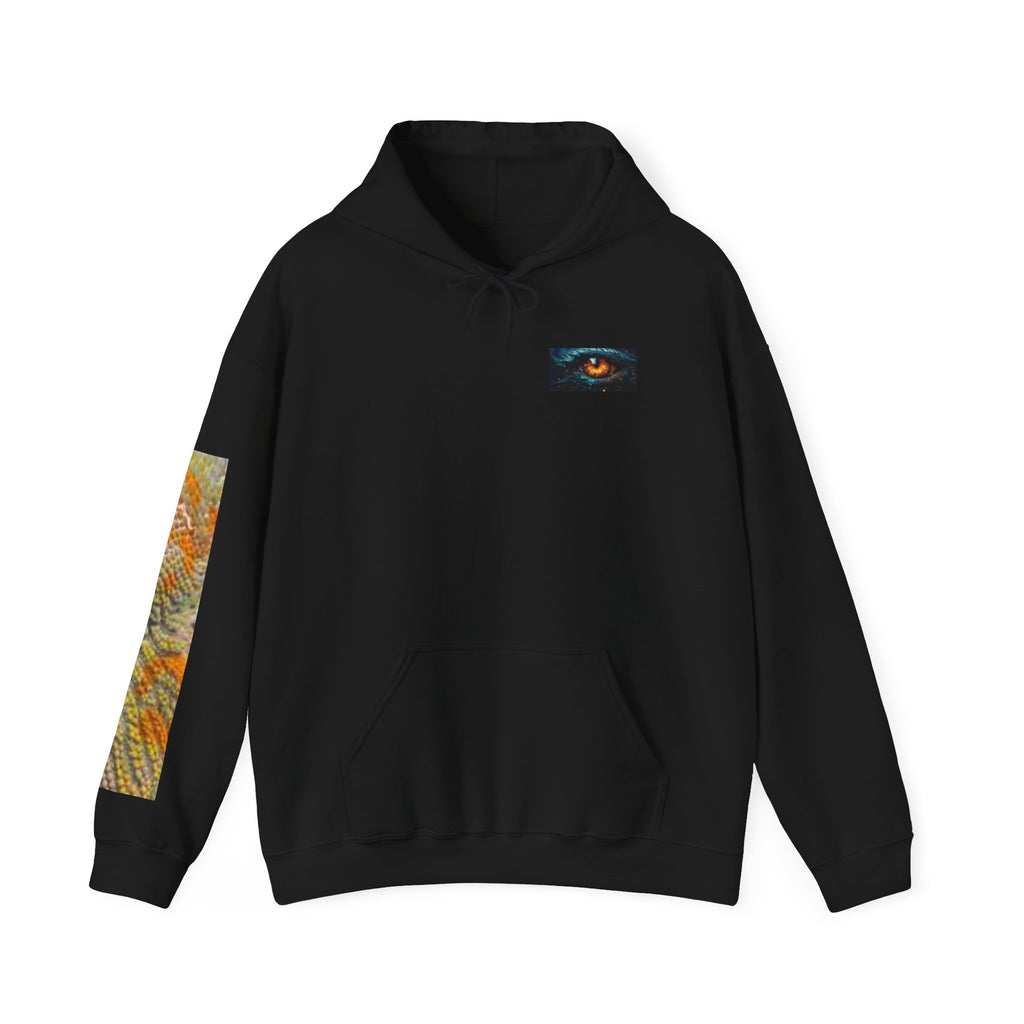 Dragon of Fire Hoodie — Fiery Ouroboros Graphic Hooded Sweatshirt
