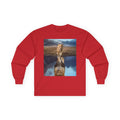 Long Sleeve T-shirt — Reflective Lion & Mountain River Nature Shirt