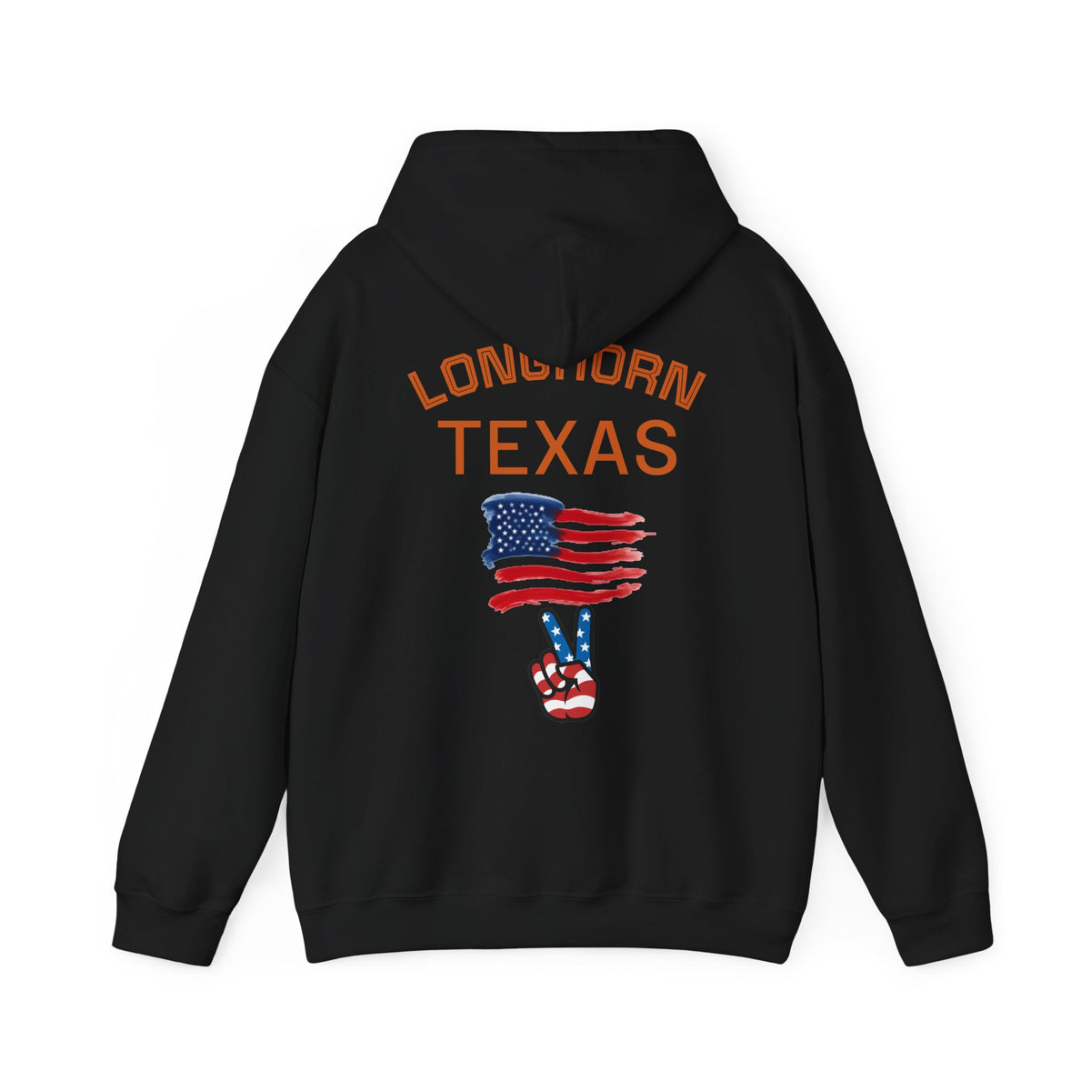 Longhorn Texas Hoodie — Patriotic American Flag Sweatshirt