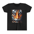 Youth Tiger Face Tee — Bold Orange Tiger Graphic Kids Shirt