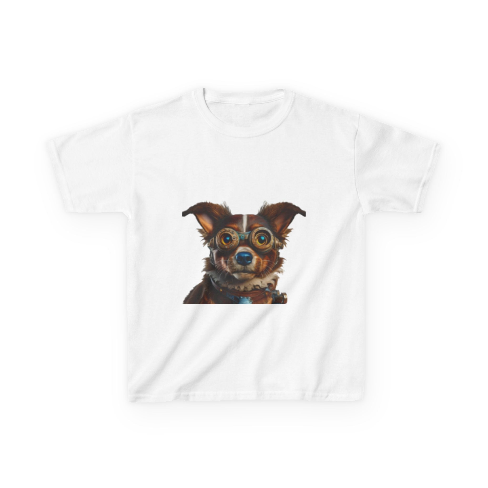 Kids T-Shirt — Cute Wide-Eyed Dog Portrait Tee for Children