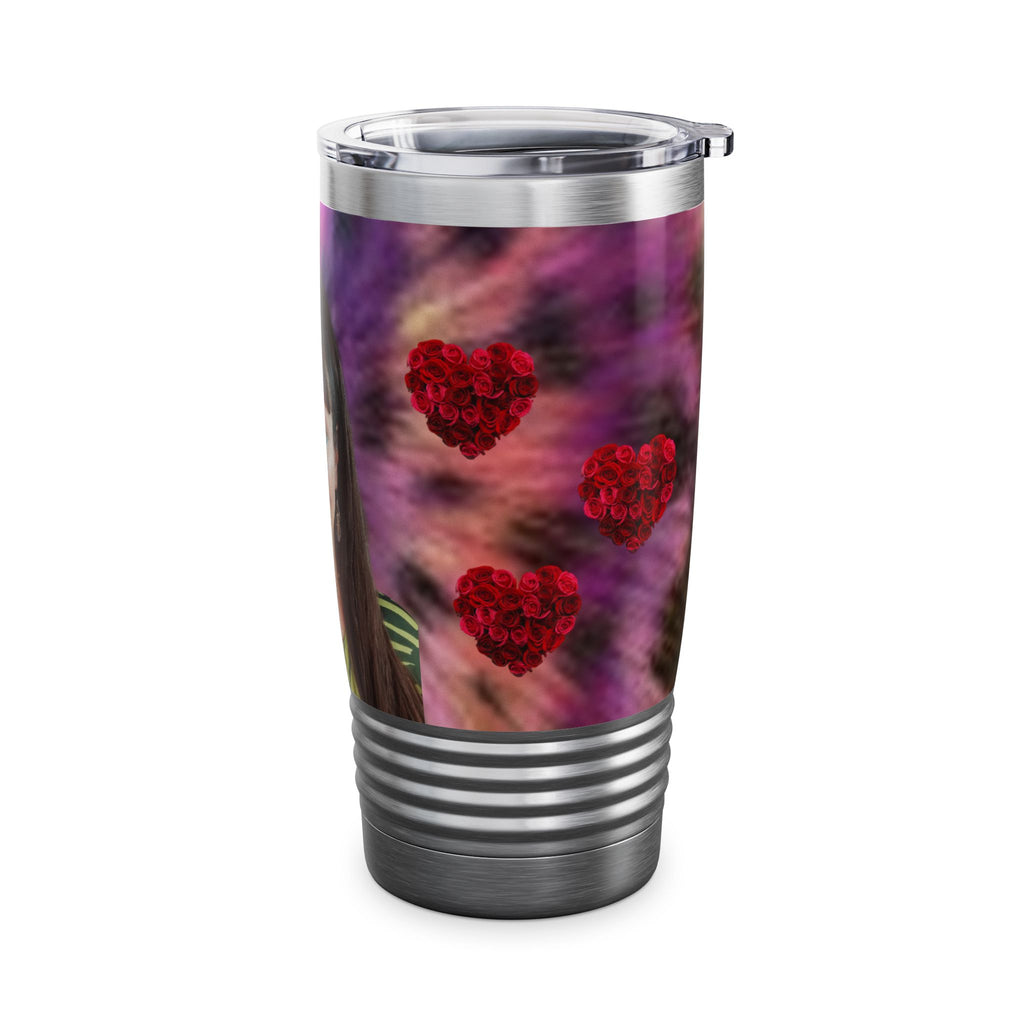 Mary Jordan Tumbler — Custom 20oz Ringneck Travel Mug with Name & Heart Design