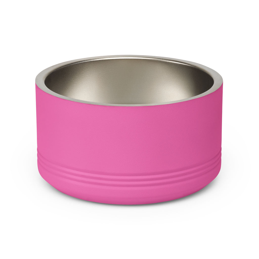 Cute Dog Face Stainless Steel Pet Bowl — 18 oz Cute Minimalist Dog Food & Water Dish