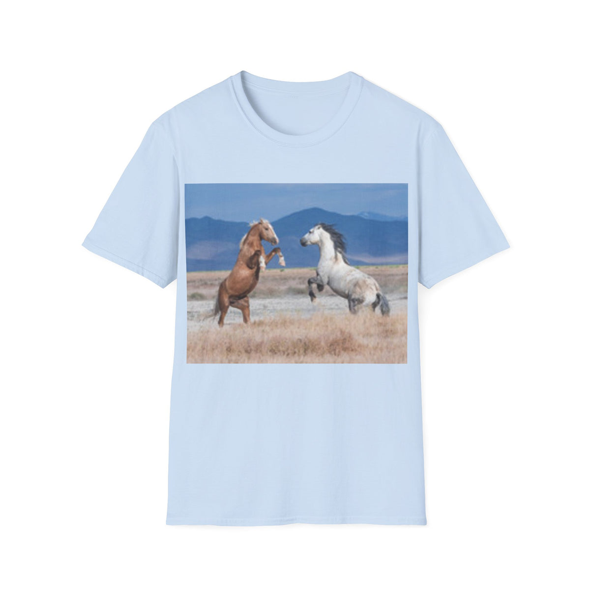 Wild Horses T-Shirt — Bucking Mustang Photo Tee