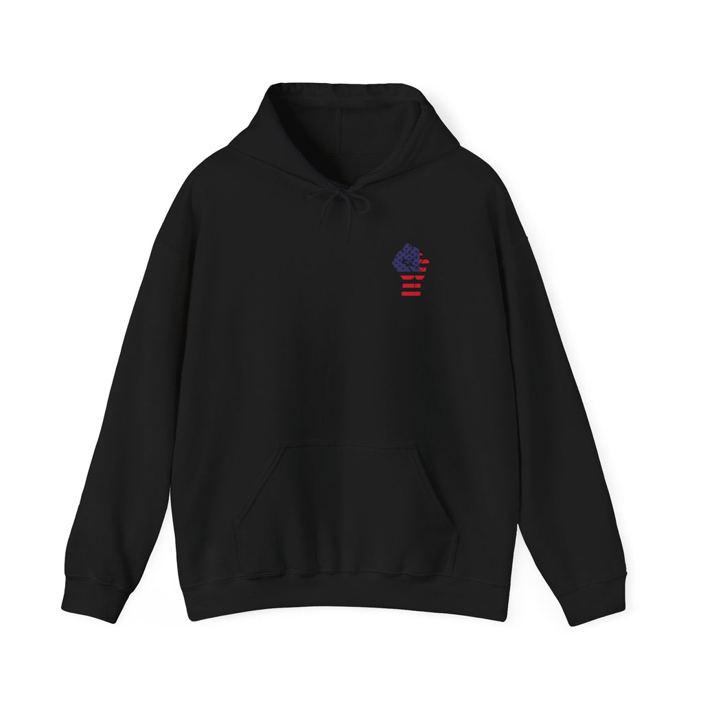 Hoodie — I'll stand beside You Silhouette of Person & Dog at Sunset Graphic Back Print