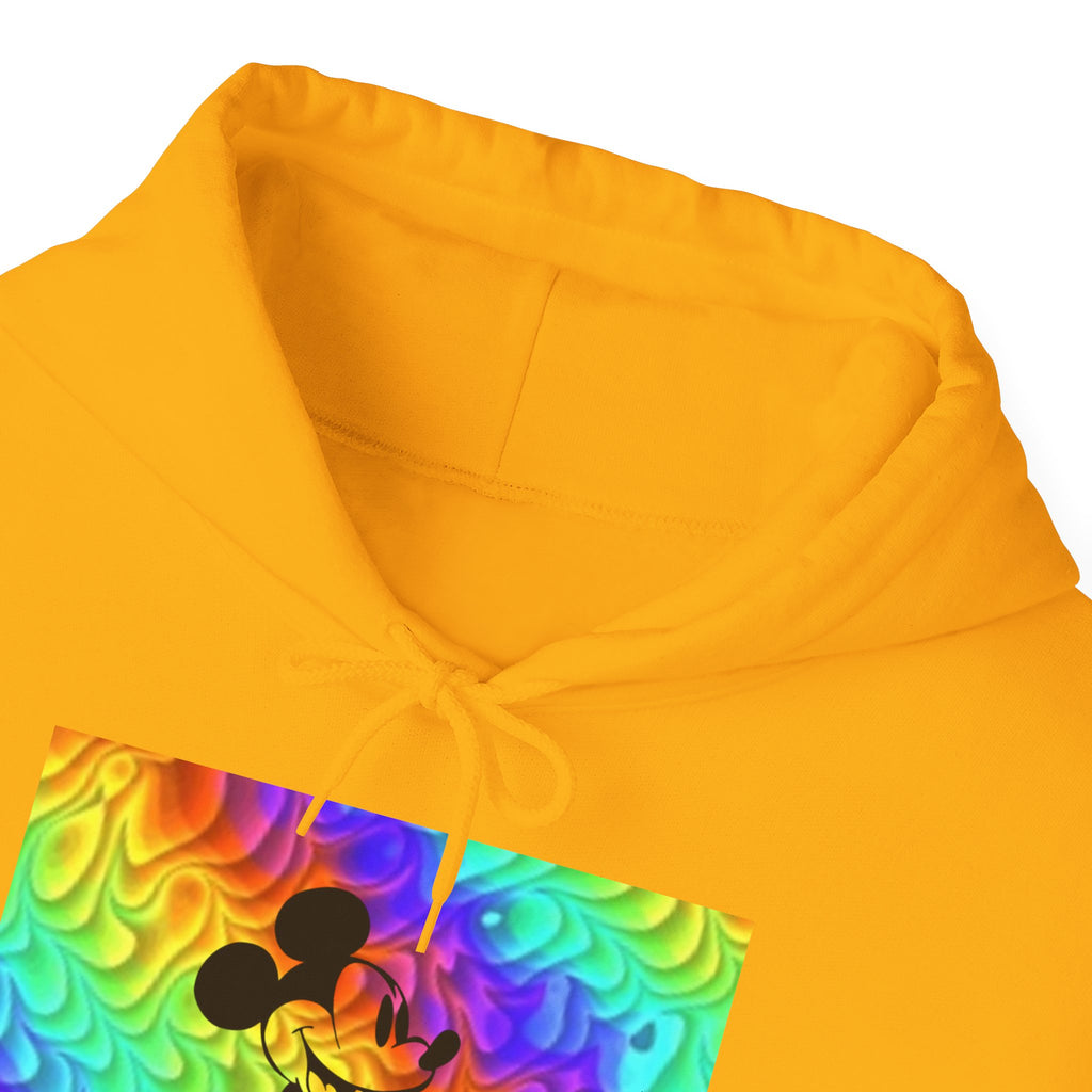 Mickey Mouse Rainbow Colors Unisex Heavy Blend Hooded Sweatshirt Warm & Cozy