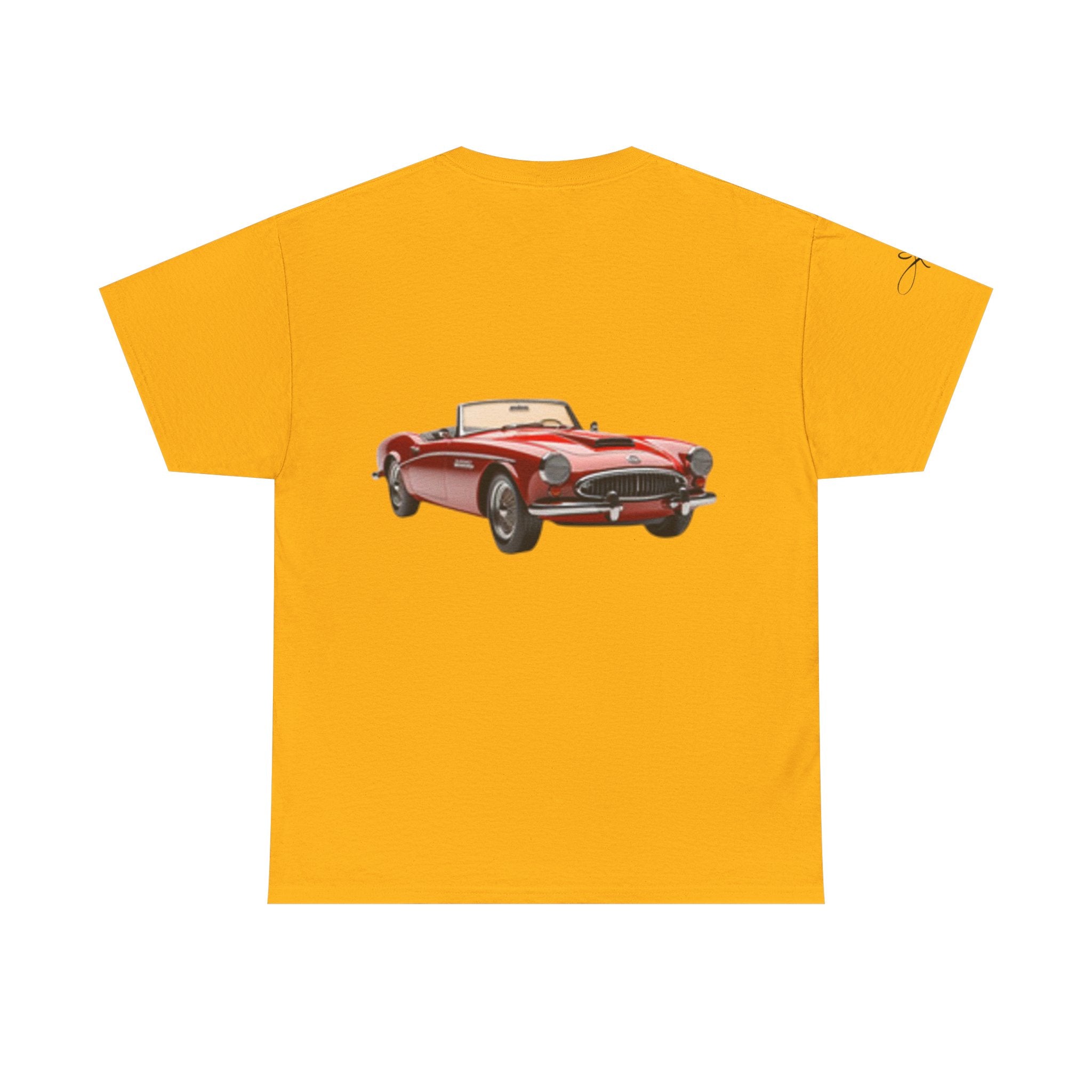 Pinup Girl Graphic T-shirt & Fast Car — Retro 1950s Bathing Beauty T-Shirt
