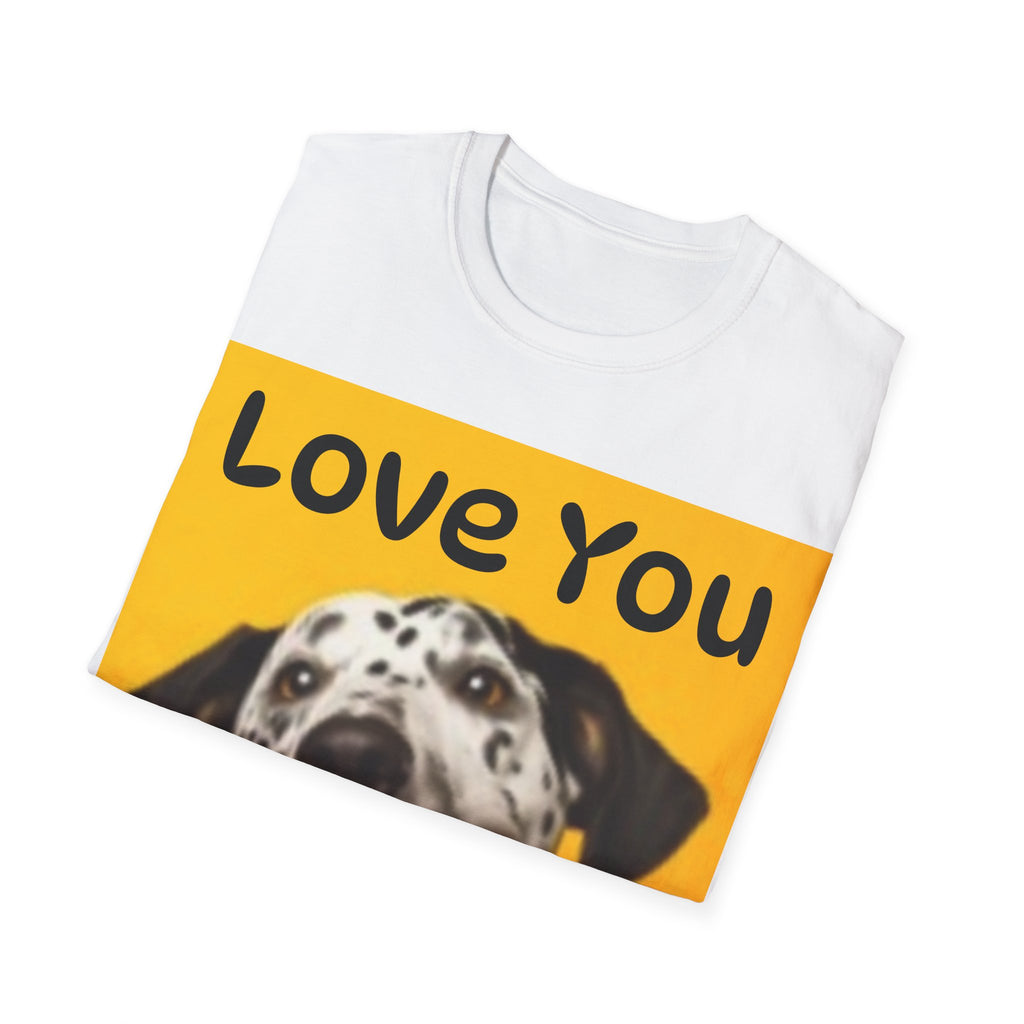 Dog Love You & Beautiful Sunset Unisex Softstyle T-Shirt Pet Lovers T-shirt