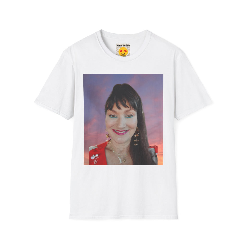 Mary Jordan T-Shirt — Smiling Woman Photo Print