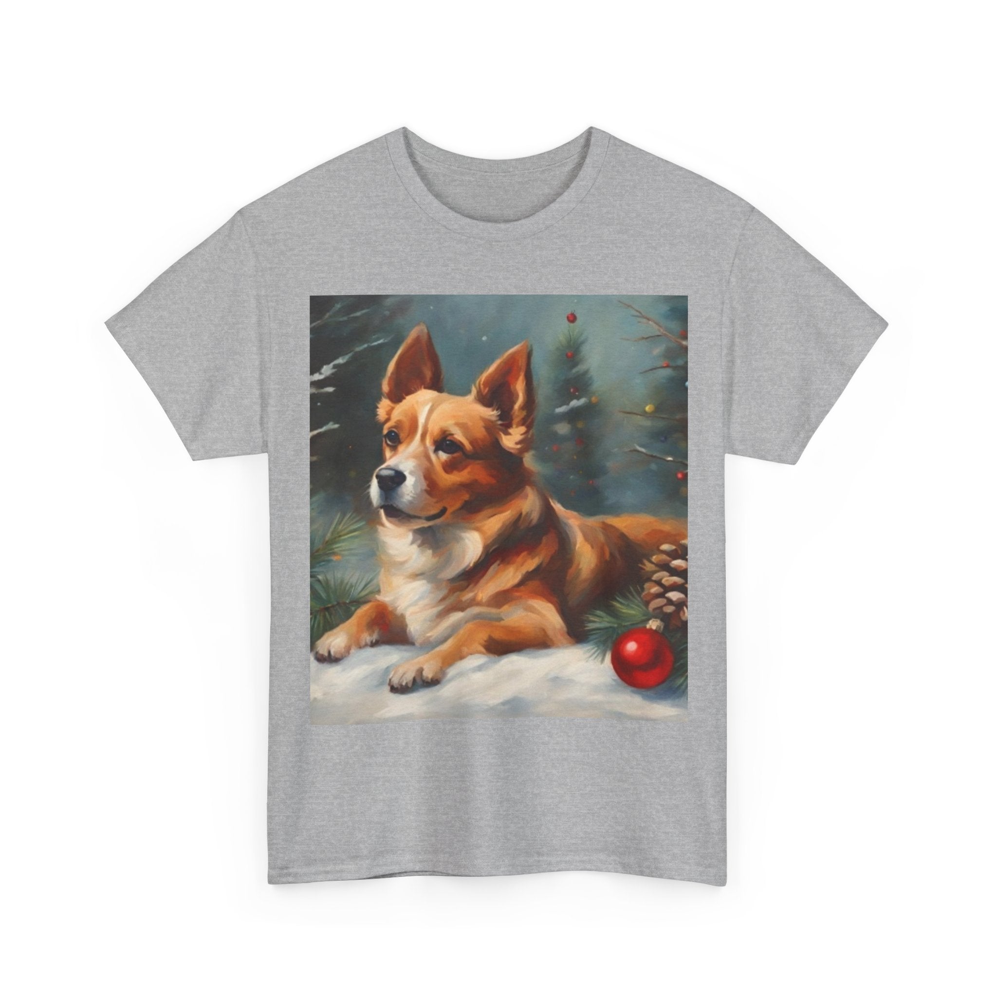 Corgi Christmas Tee — Festive Holiday Dog Shirt with Ornament