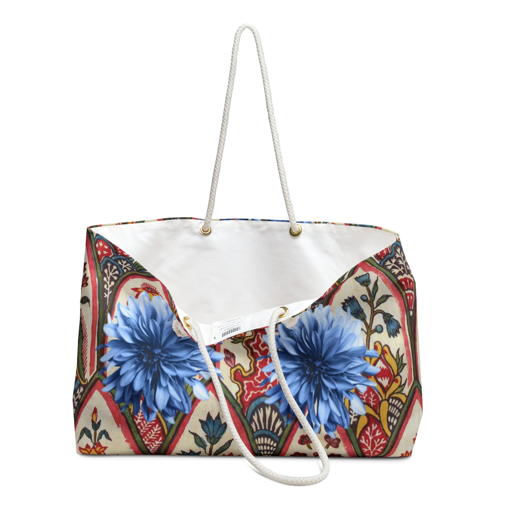 Bohemian Floral Weekender Bag — Colorful Paisley Travel Tote