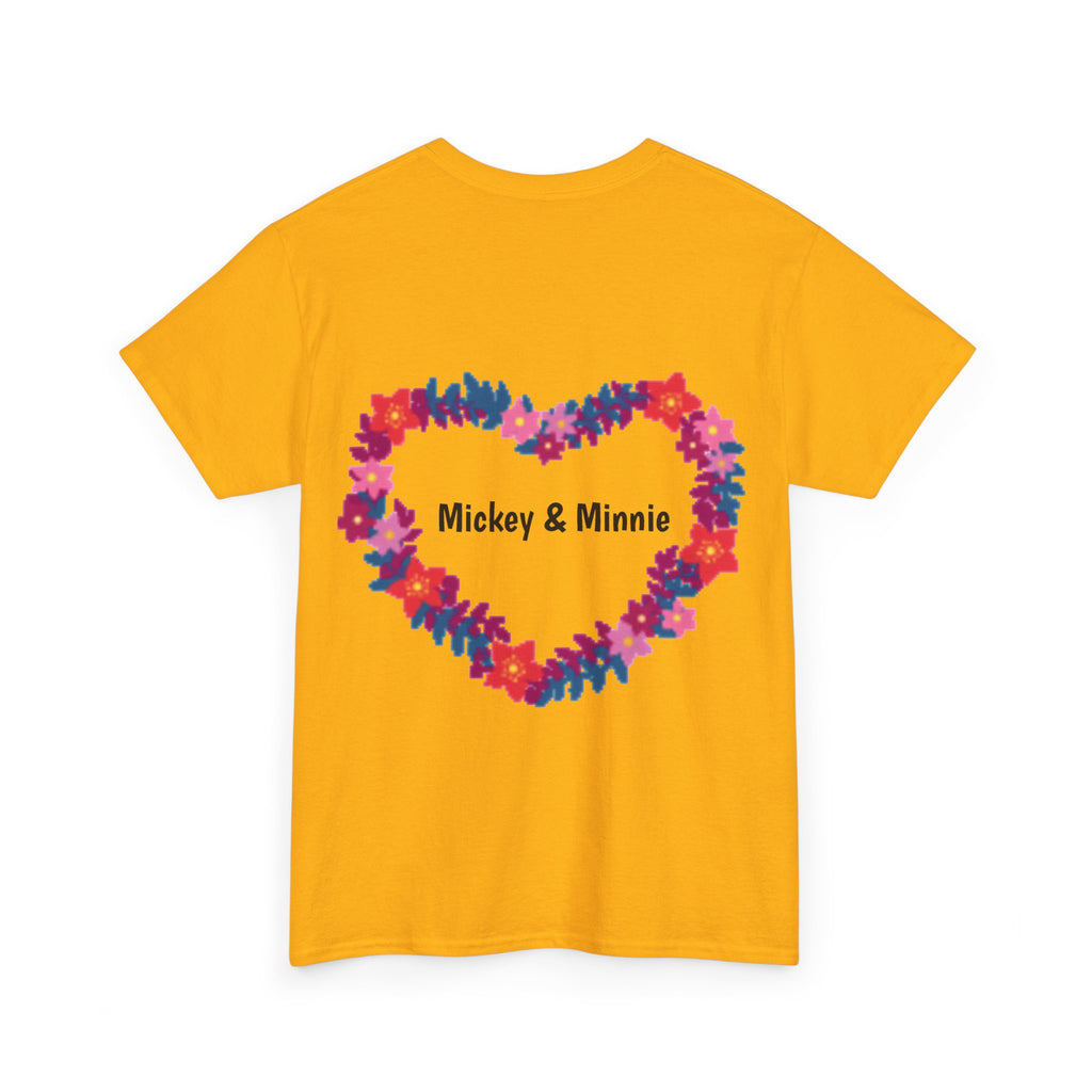 Classic Cartoon Mickey Mouse & Minnie Mouse Graphic T-shirt