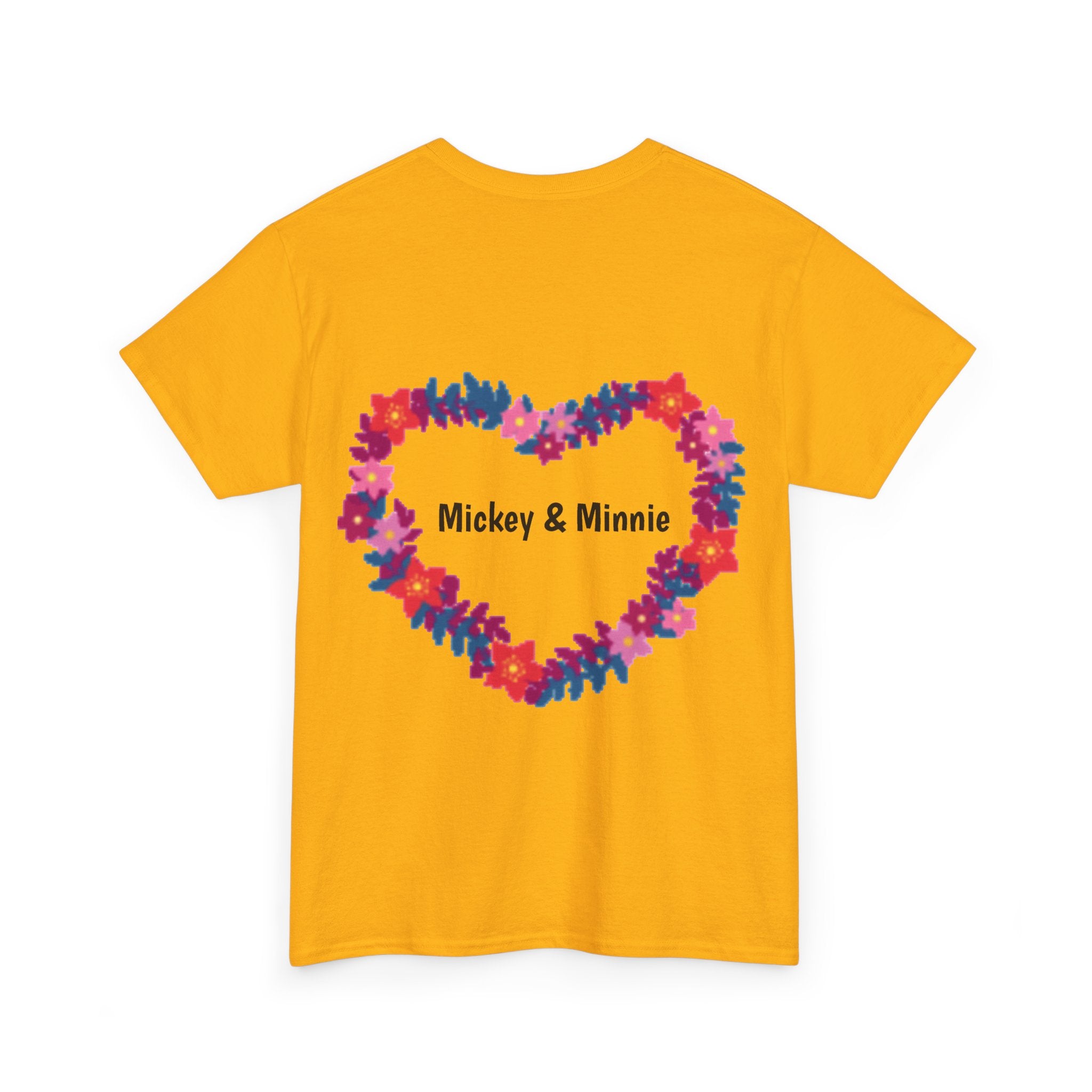 Classic Cartoon Mickey Mouse & Minnie Mouse Graphic T-shirt