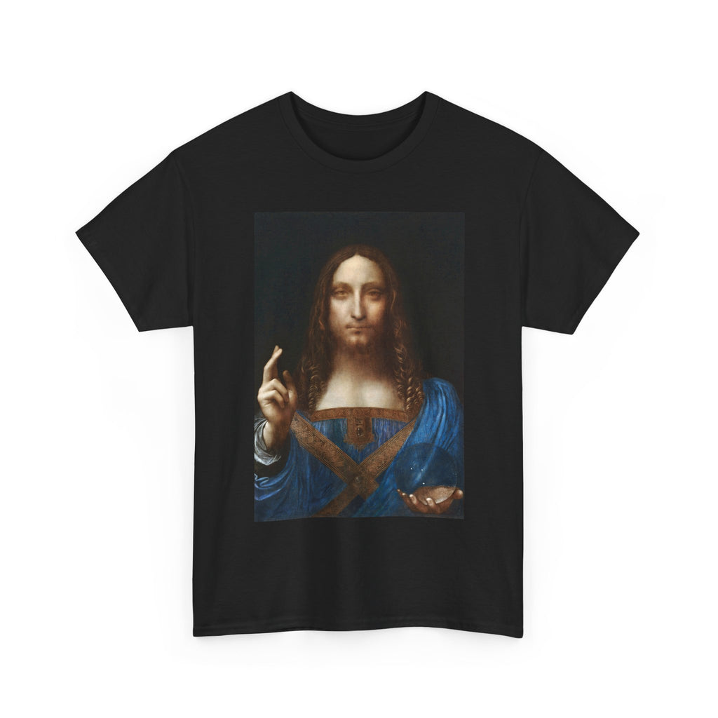 Jesus~Salvator Mundi Art Tee — Classic Renaissance Jesus Portrait T-Shirt