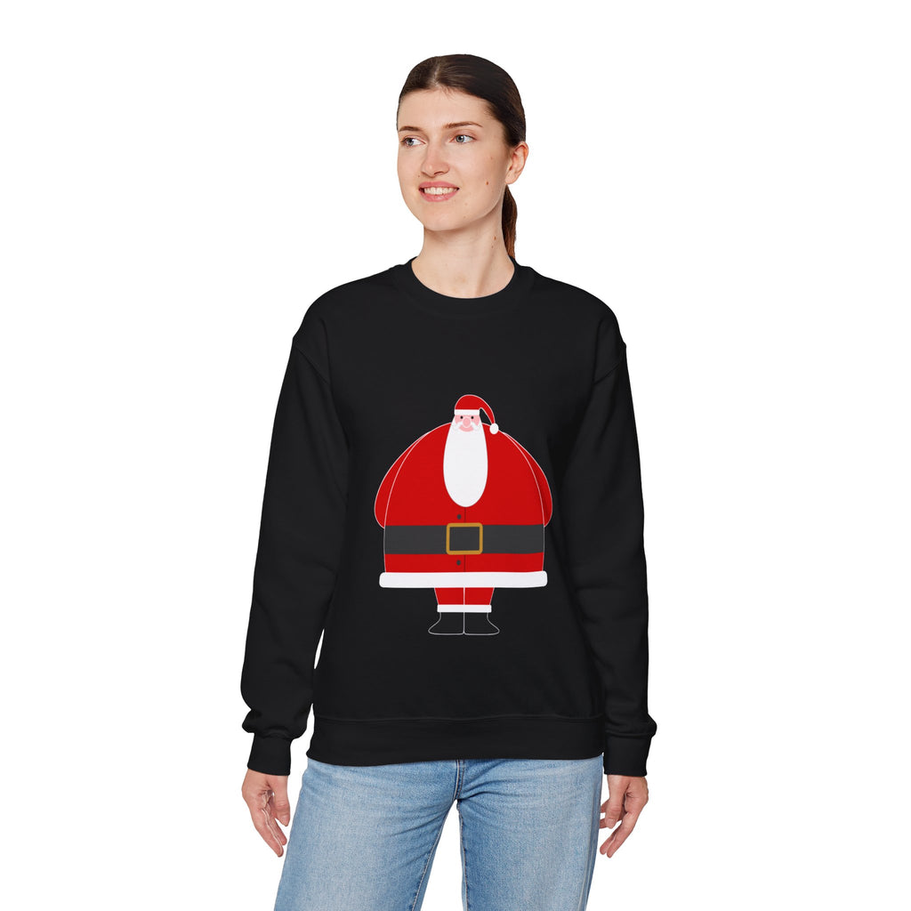 Santa Graphic Sweatshirt — Cute Holiday Christmas Crewneck