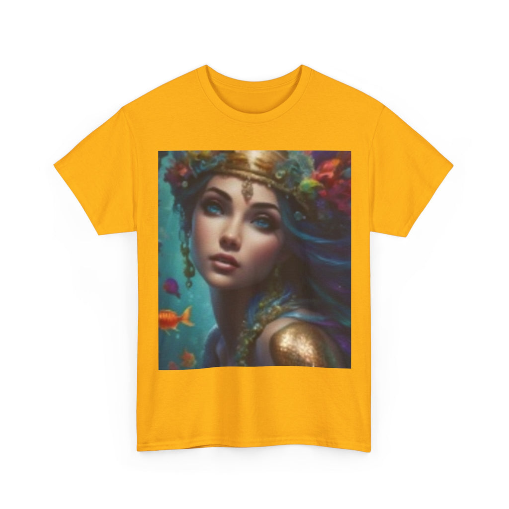 Mermaid Goddess Graphic Tee — Mystical Ocean Art T-Shirt