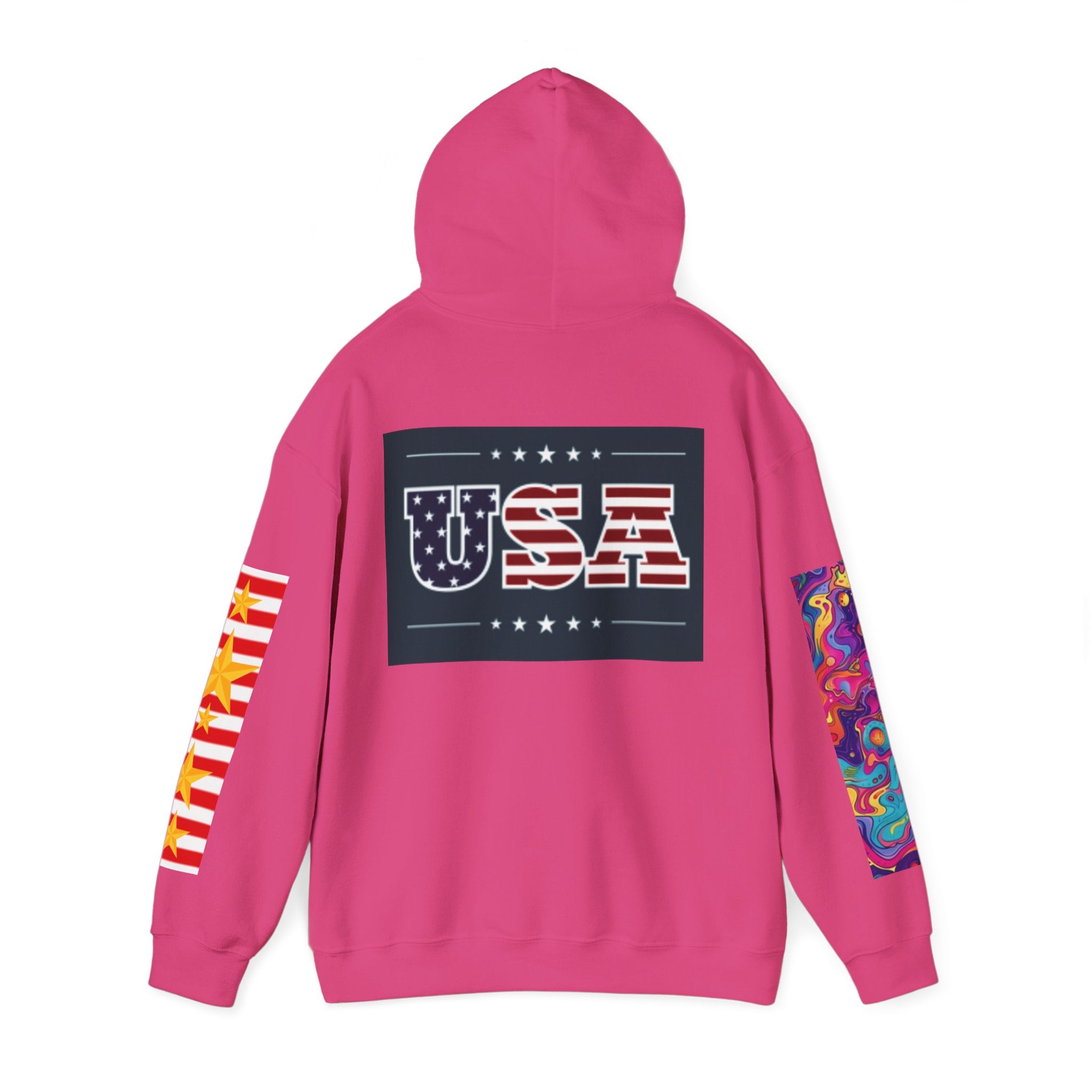 USA Flag Soldier Hoodie — Patriotic American Veteran Pullover
