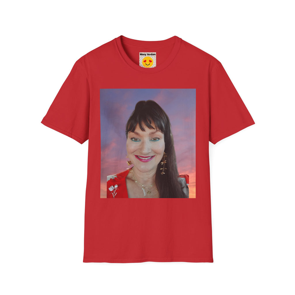 Mary Jordan T-Shirt — Smiling Woman Photo Print