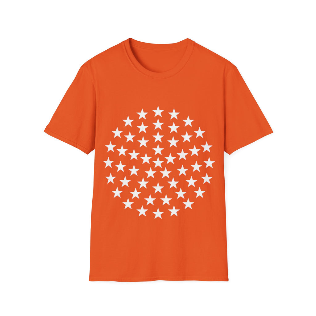 Racing Car Love Racing Patriotic Starburst Pocket T-Shirt – Blue Stars Chest Print