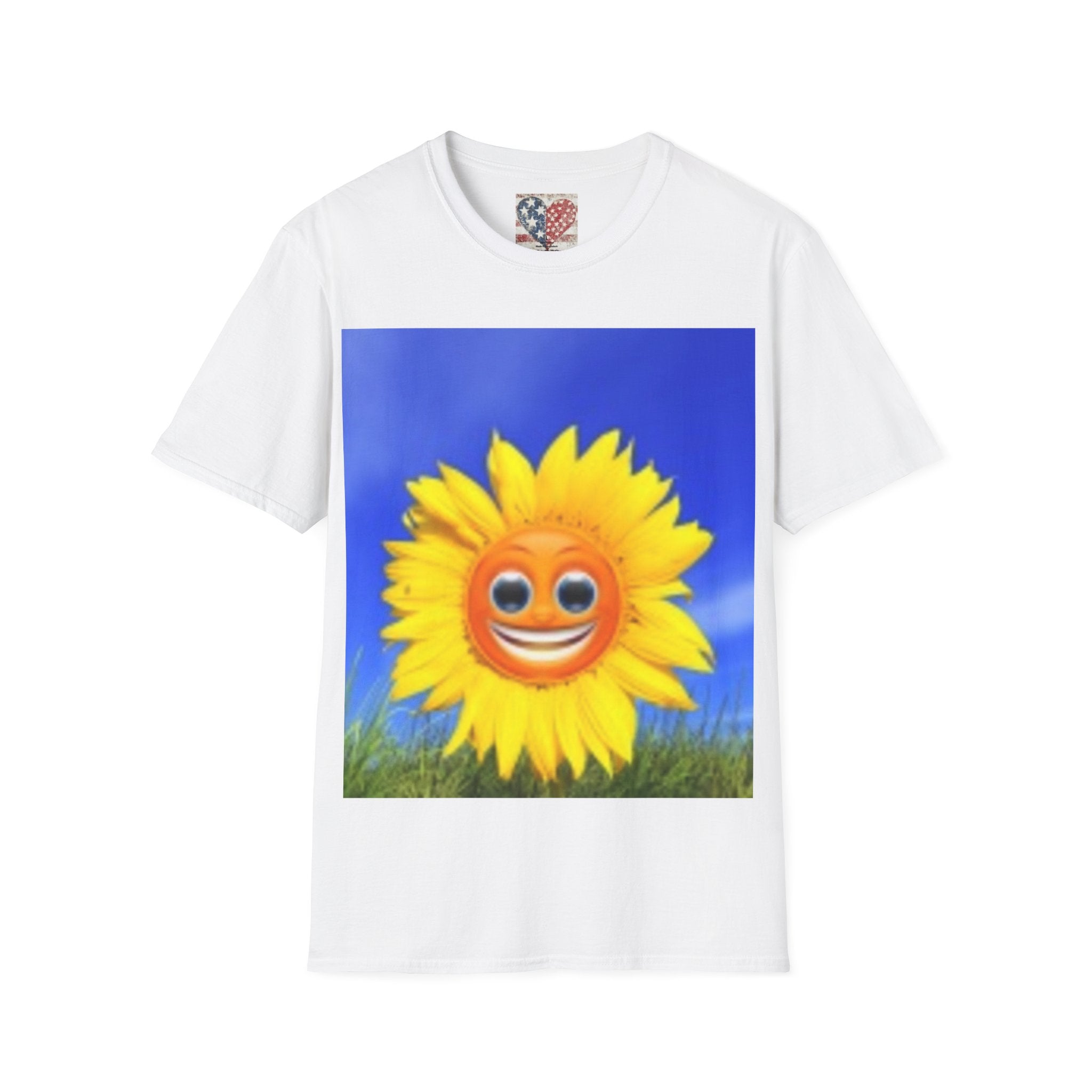 Sunflower Smile T-Shirt — Bright Happy Floral Graphic Tee