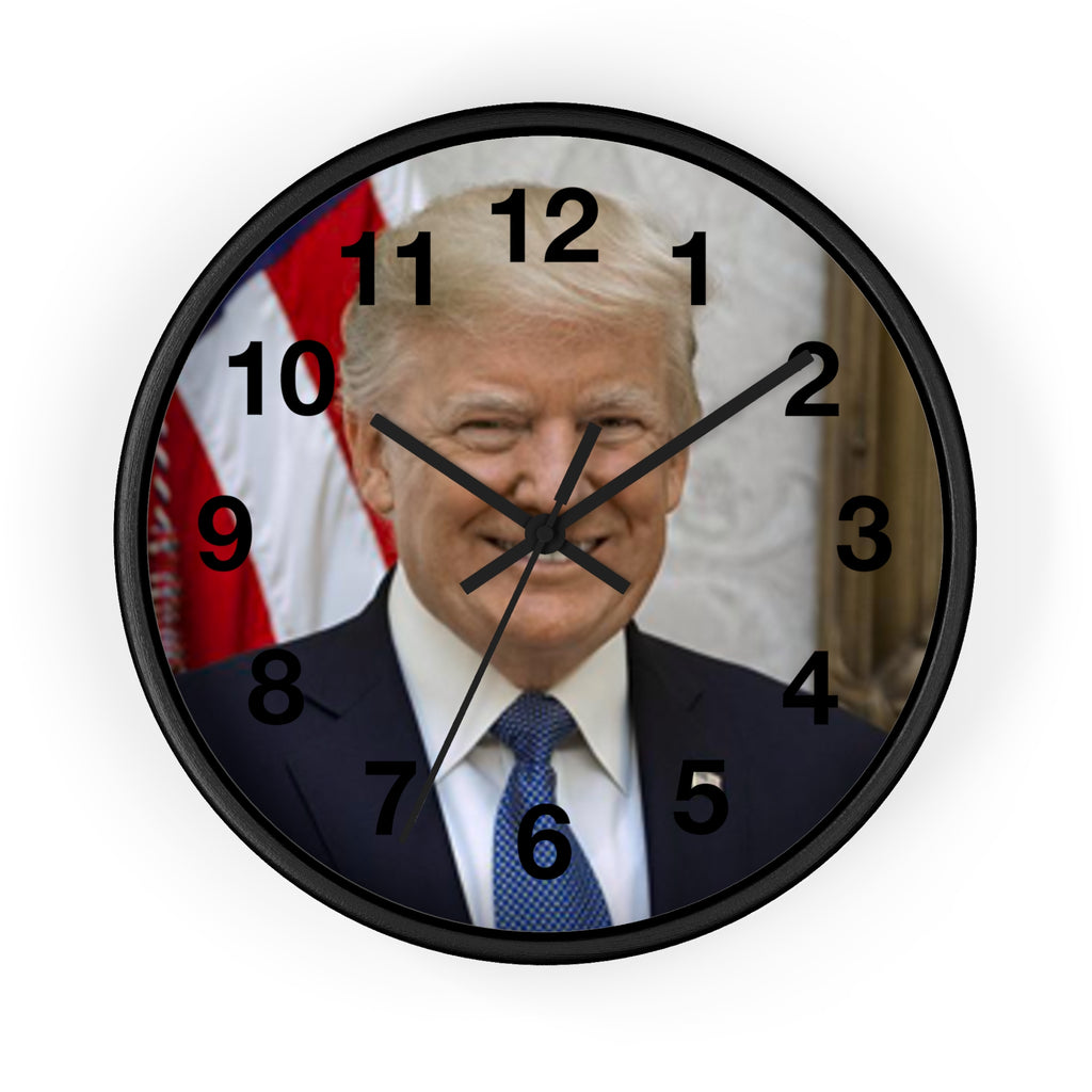 Wall Clock President Donald Trump 47th President AMERICA