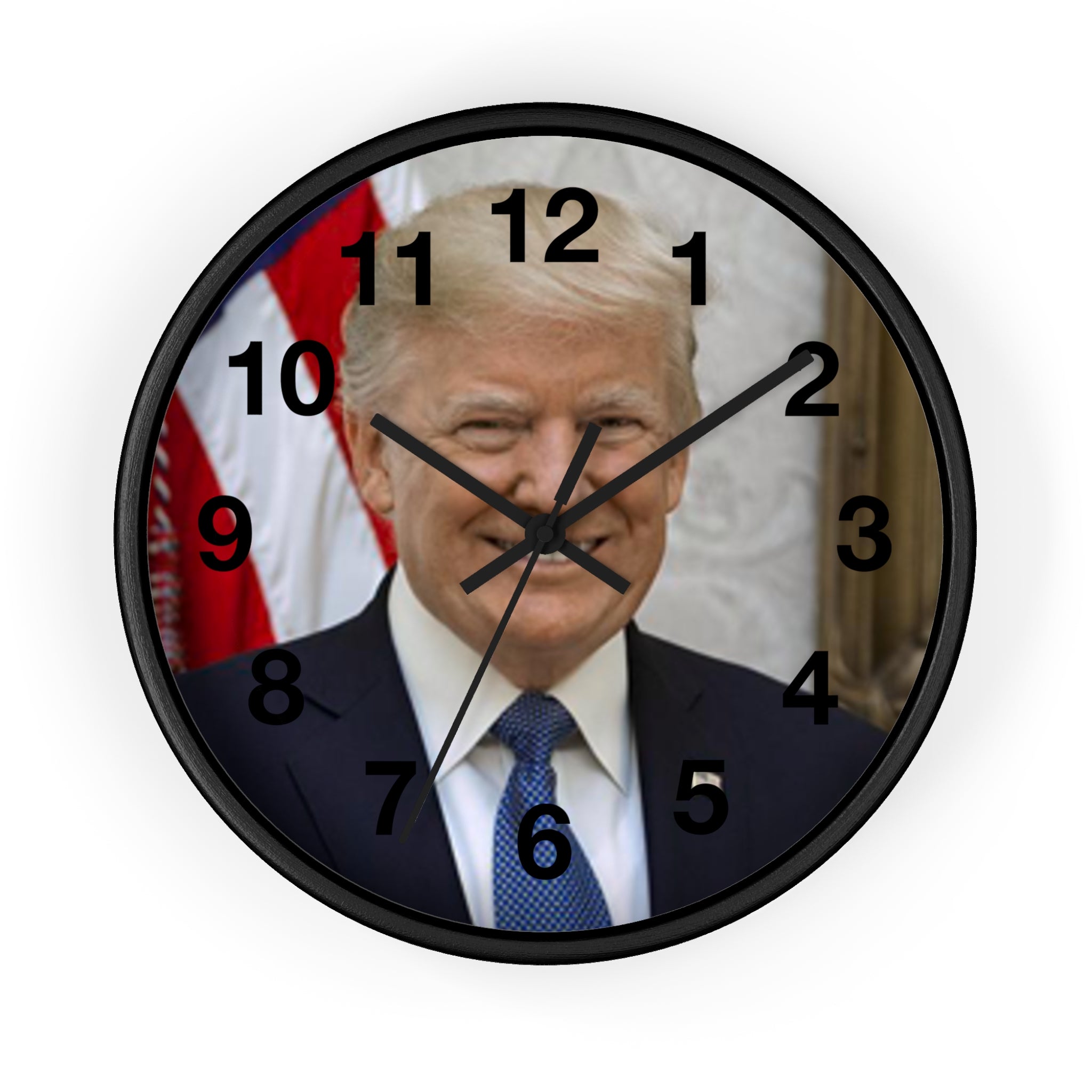 Wall Clock President Donald Trump 47th President AMERICA