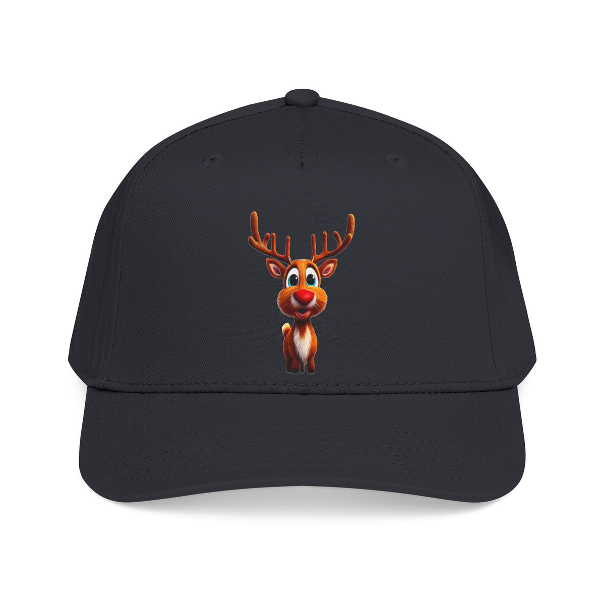Cute Rudolph Reindeer Baseball Cap — Christmas Holiday Kids & Adult Hat