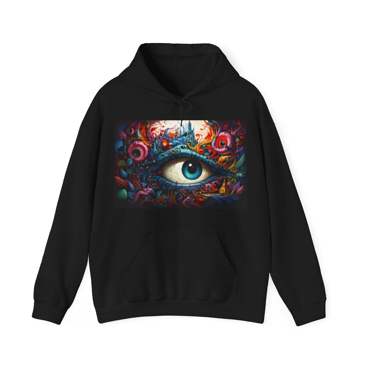 Mystic Eye Hoodie — Psychedelic Surreal Art Sweatshirt