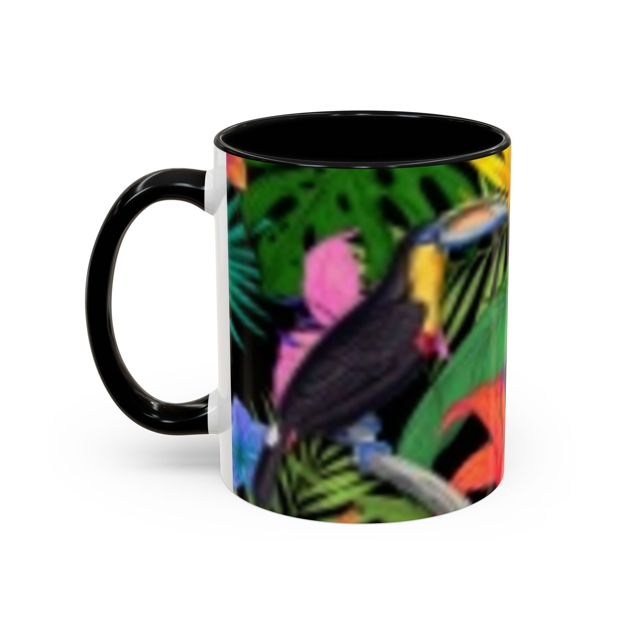 Tropical Floral Coffee Mug — Colorful Paradise Accent Mug (11/15 oz)
