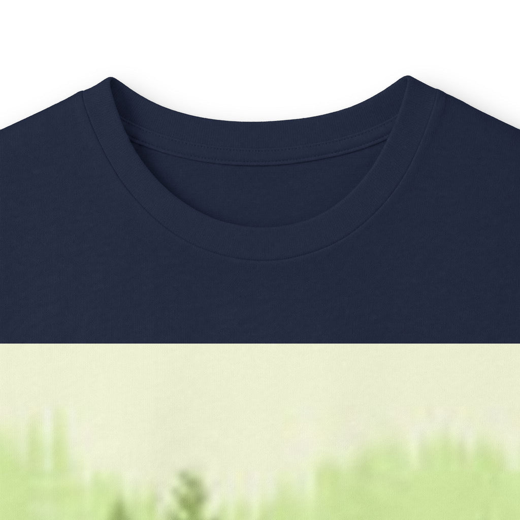 Forest Deer Sunset Long Sleeve Tee — Nature Silhouette Graphic Shirt