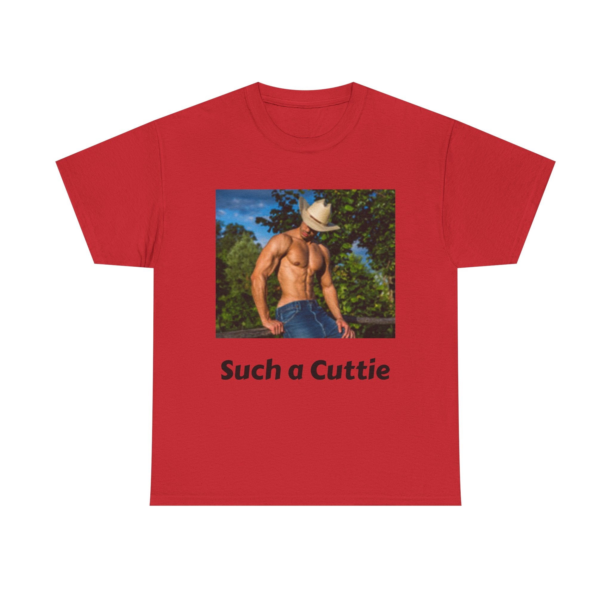 Cowboy with Muscles Not Wearing Shirt T-shirt