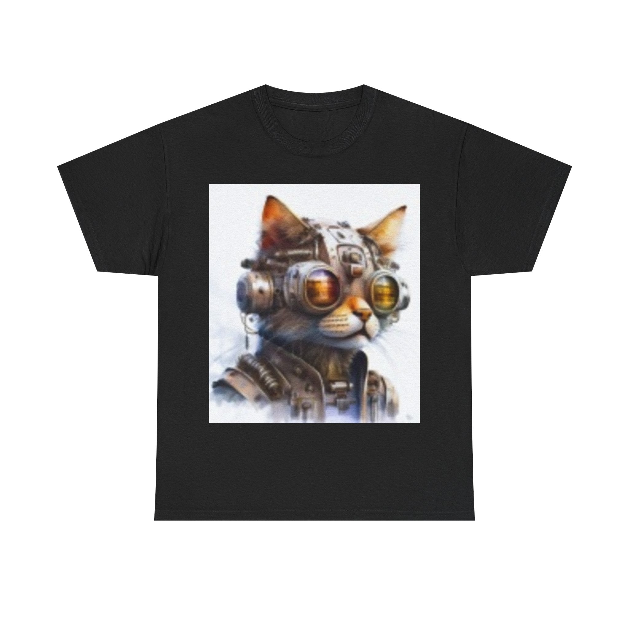 Space Age Cat Tee — Retro Sci‑Fi Cat Pilot Graphic T-Shirt