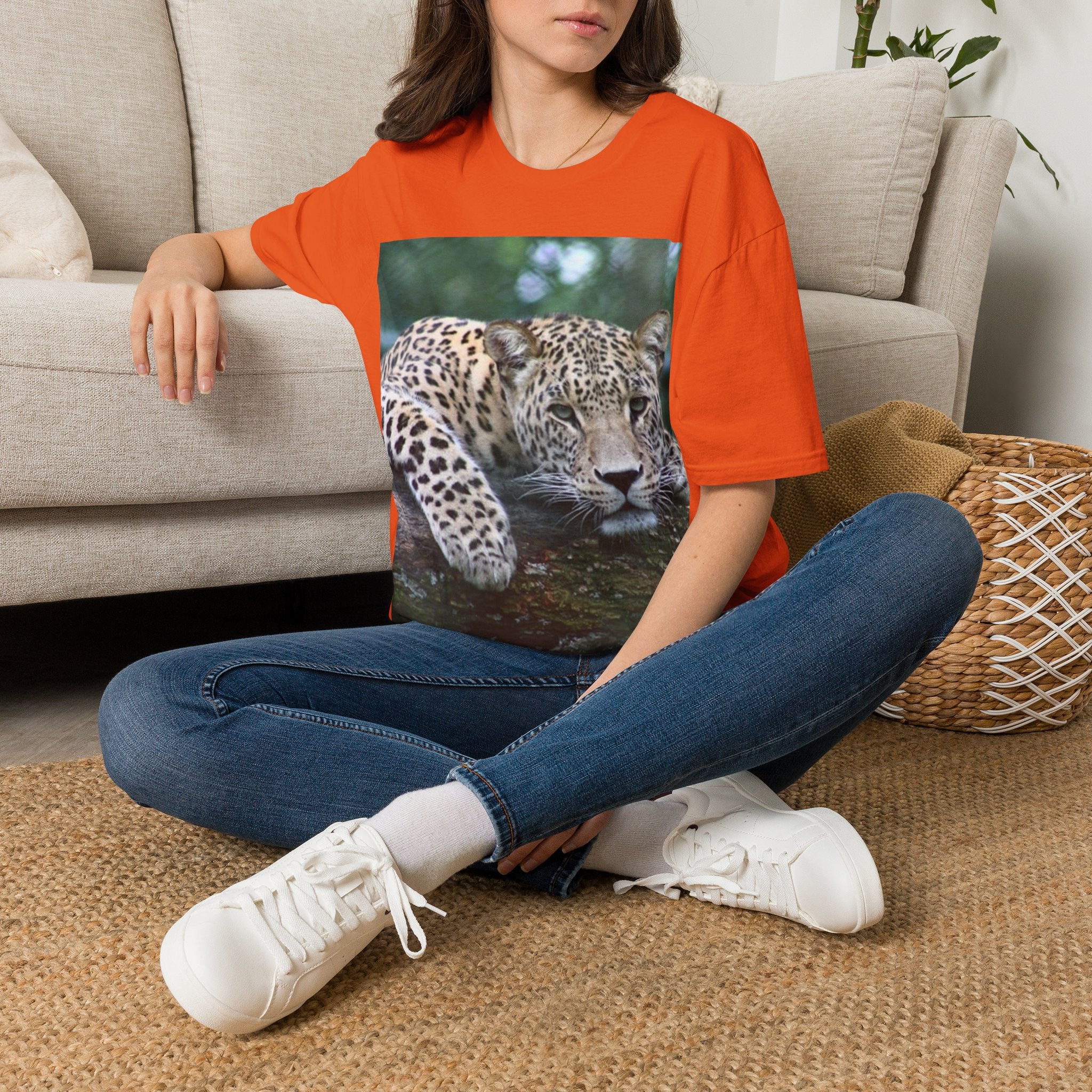 Leopard Gaze T-Shirt — Bold Wildlife Photo Tee