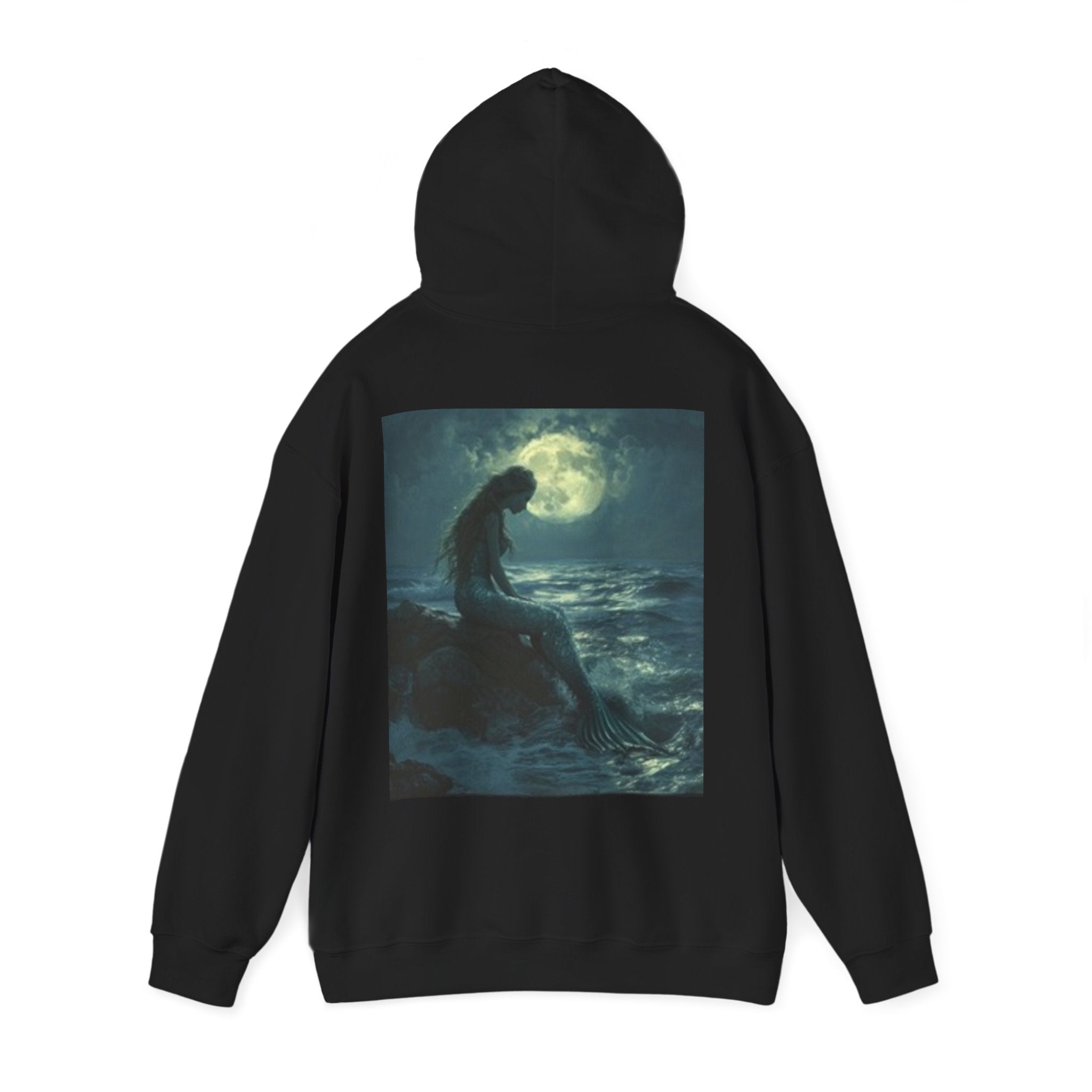 Mermaid Moonlight Hoodie — Mystical Ocean Art Pullover