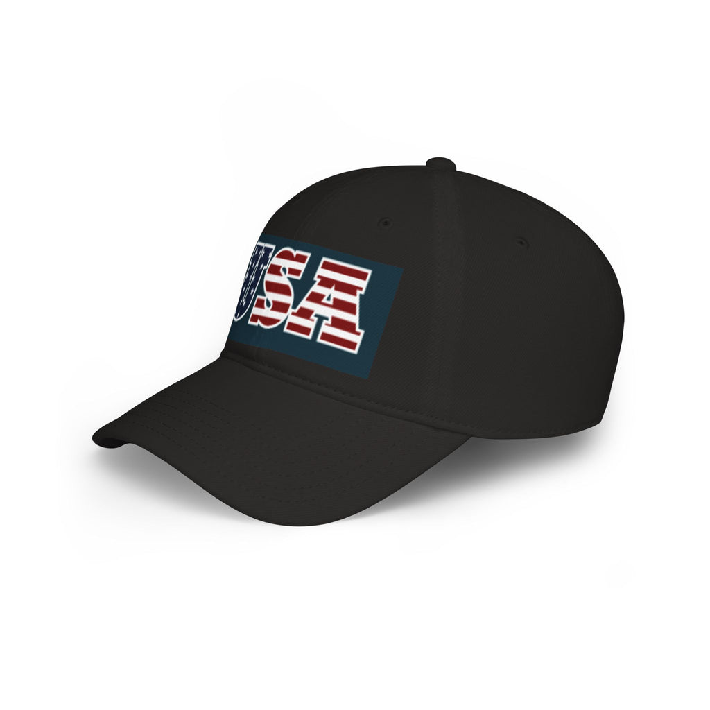 USA Flag Embroidered Cap — Patriotic Low Profile Baseball Hat