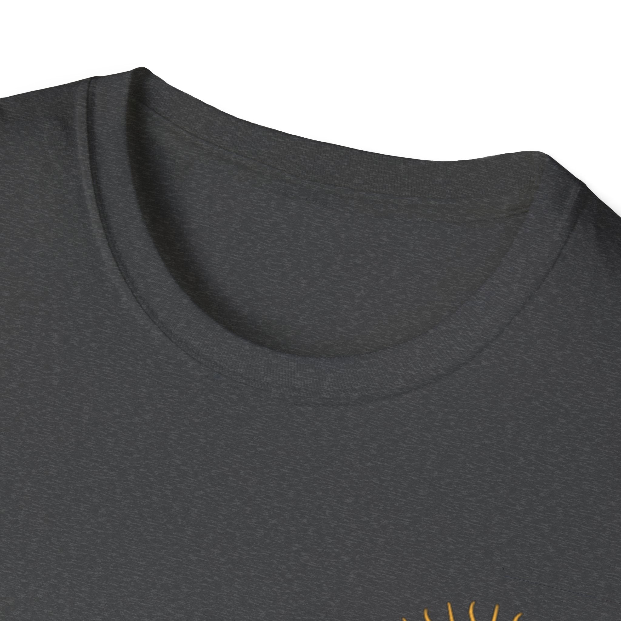 Sun Face Pocket Tee with Abstract Red Fox Back Print