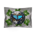 Butterfly Earth Leaves Pillow Sham — Blue Morpho Butterfly Decorative Microfiber Pillowcase